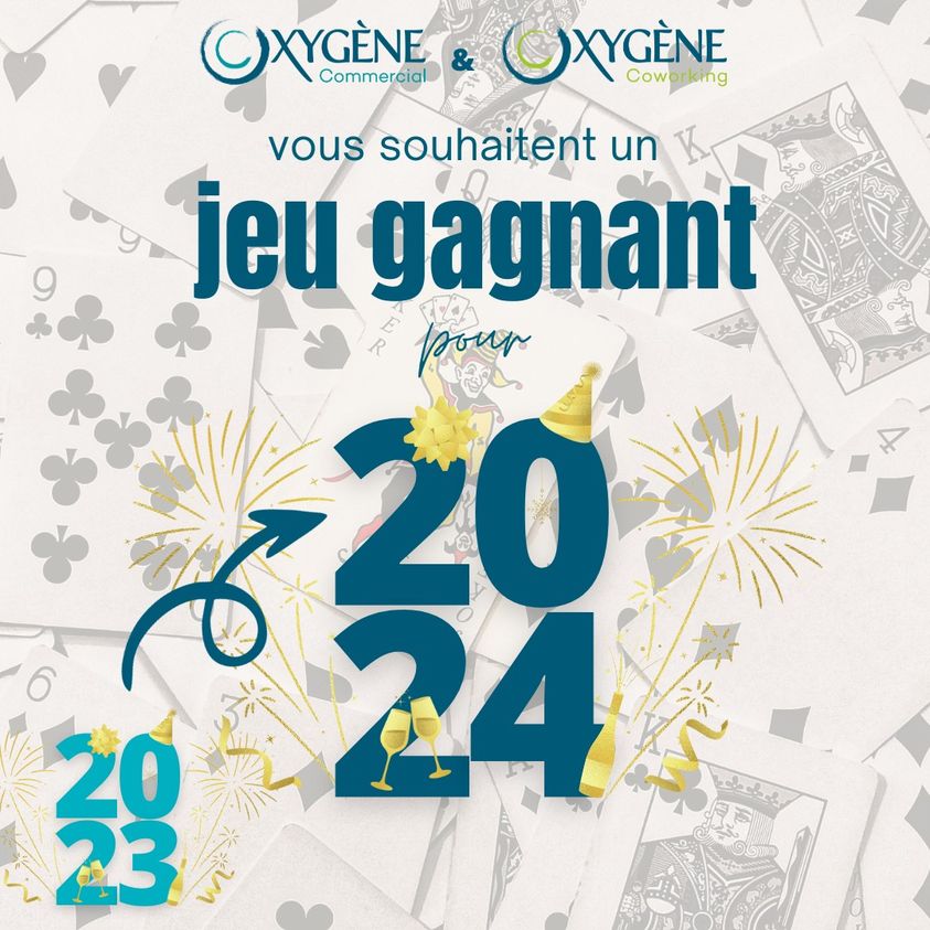 L'équipe Oxygène Commercial et Oxygène Coworking espère que vos fêtes de fin d'années se sont bien passées ! 